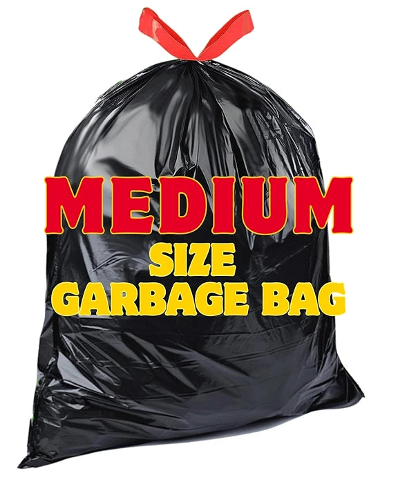 MinuteBag® Biodegradable Drawstring Garbage Bags (19 x 21 inch) | Extra Strong Dustbin Bags for Kitchen, Home & Office | Leak Proof & Odor Control Trash Bags (3)