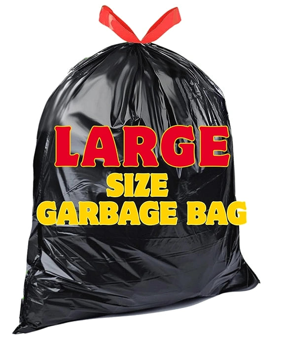 MinuteBag® Biodegradable Drawstring Garbage Bags (24 x 32 inch) | Extra Strong Dustbin Bags for Kitchen, Home & Office | Leak Proof & Odor Control Trash Bags